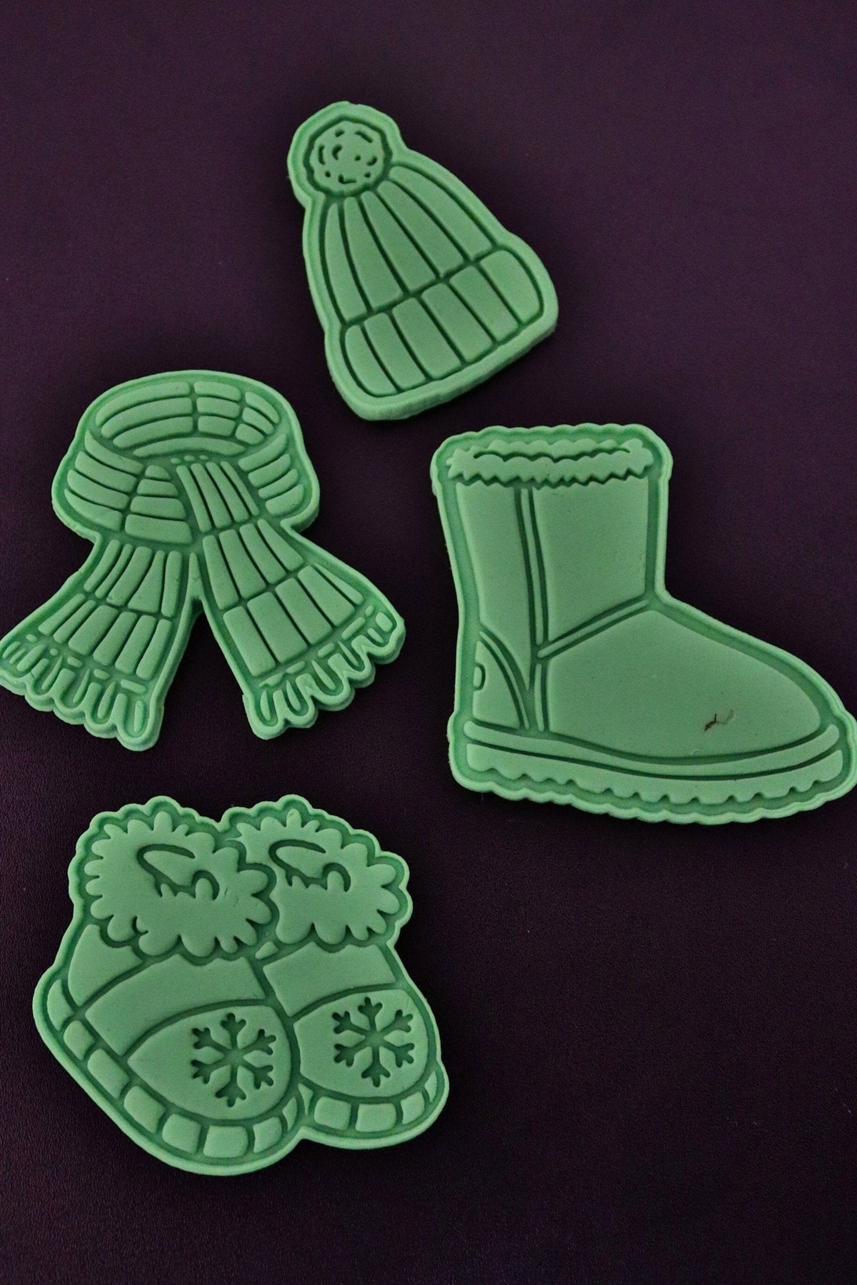 Christmas Slippers Cookie Cutter | Stamp | Stencil - SHARP EDGES - FAST Shipping - Choose Your Own Size! #1 Cookie Cutter Lady 