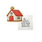 Church Cookie Cutter | Stamp | Stencil #1 Easter / Spring / Flower Cookie Cutter Lady MINI - 2 Inches (5cm) Stencil ONLY 