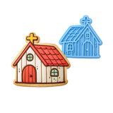 Church Cookie Cutter | Stamp | Stencil #1 Easter / Spring / Flower Cookie Cutter Lady MINI - 2 Inches (5cm) Stamp ONLY 