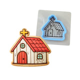 Church Cookie Cutter | Stamp | Stencil #1 Easter / Spring / Flower Cookie Cutter Lady MINI - 2 Inches (5cm) **BUNDLE** Cutter + Stencil 