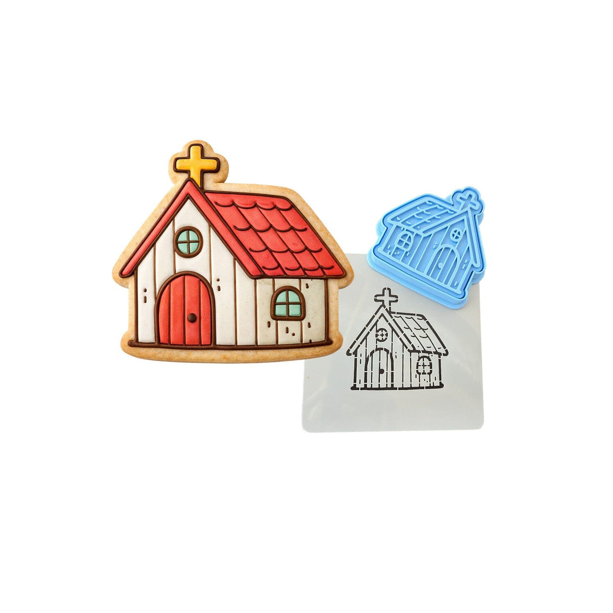 Church Cookie Cutter | Stamp | Stencil #1 Easter / Spring / Flower Cookie Cutter Lady 