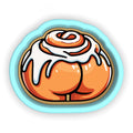 a picture of a donut with icing on it
