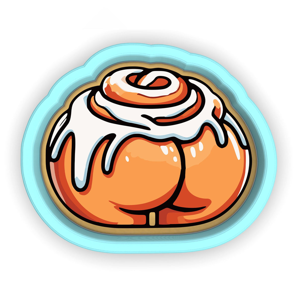 a picture of a donut with icing on it