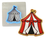 Circus Tent Cookie Cutter | Stamp | Stencil - SHARP EDGES - FAST Shipping - Choose Your Own Size! #1 Cookie Cutter Lady LITTLE - 3 Inches (7.62cm) **BUNDLE** Cutter + Stencil 