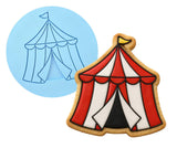 Circus Tent Cookie Cutter | Stamp | Stencil - SHARP EDGES - FAST Shipping - Choose Your Own Size! #1 Cookie Cutter Lady LITTLE - 3 Inches (7.62cm) Debosser ONLY 