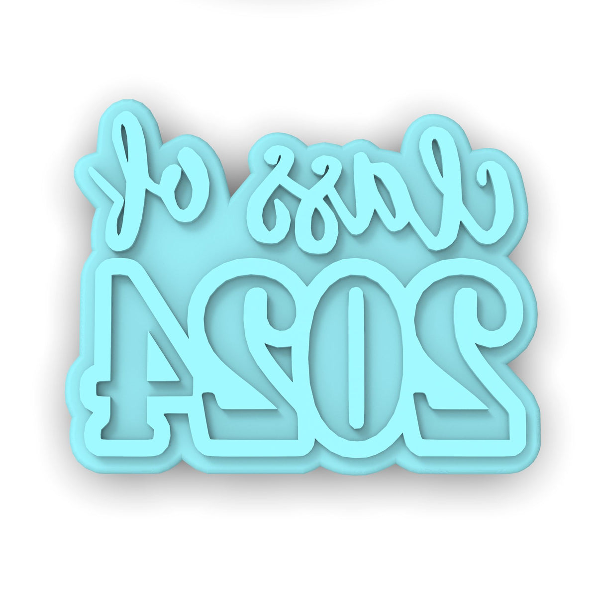 Class of 2024 Cookie Cutter | Stamp | Stencil #2C Wedding / Baby / V Day Cookie Cutter Lady MINI - 2 Inches (5cm) Stamp ONLY 
