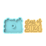 Class of 2024 Cookie Cutter | Stamp | Stencil #2C Wedding / Baby / V Day Cookie Cutter Lady 