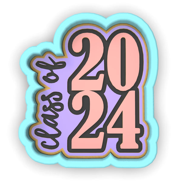 Class of 2024 Cookie Cutter | Stamp | Stencil #B Wedding / Baby / V Day Cookie Cutter Lady 