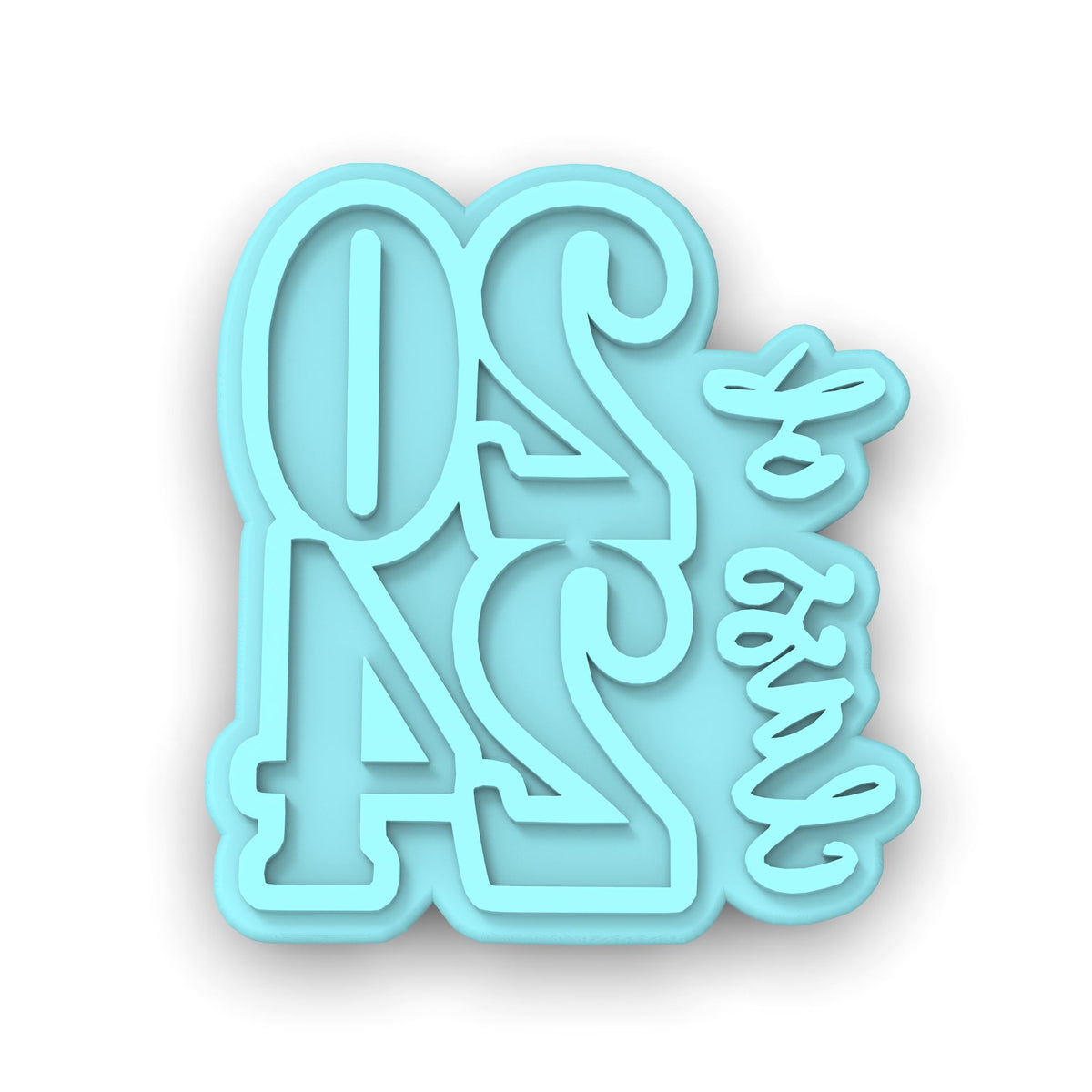Class of 2024 Cookie Cutter | Stamp | Stencil #B Wedding / Baby / V Day Cookie Cutter Lady MINI - 2 Inches (5cm) Stamp ONLY 