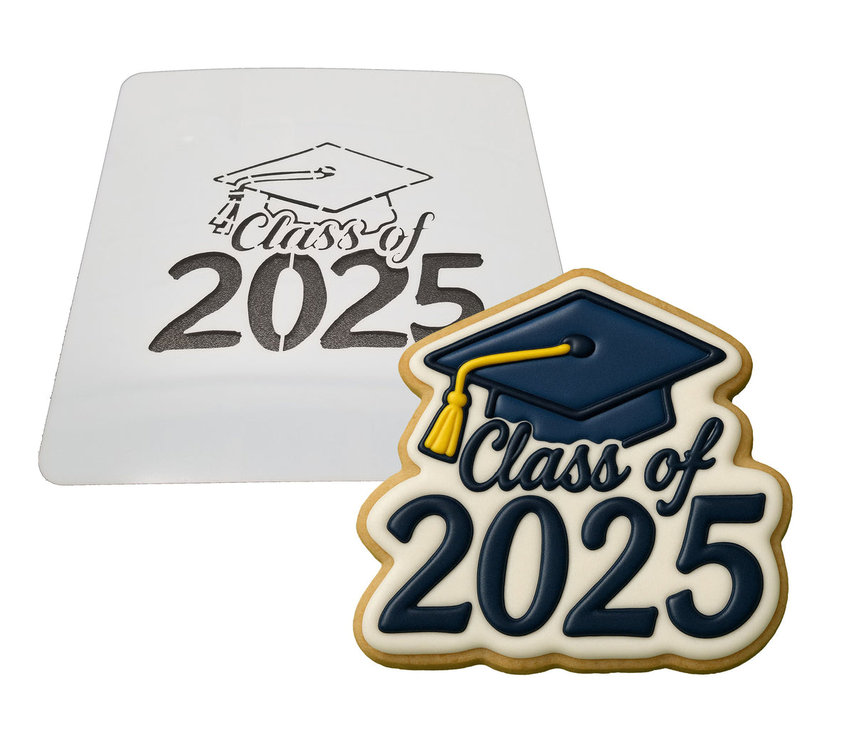 Class of 2025 Bubble Cookie Cutter | Stamp | Stencil - SHARP EDGES - FAST Shipping - Choose Your Own Size! #1