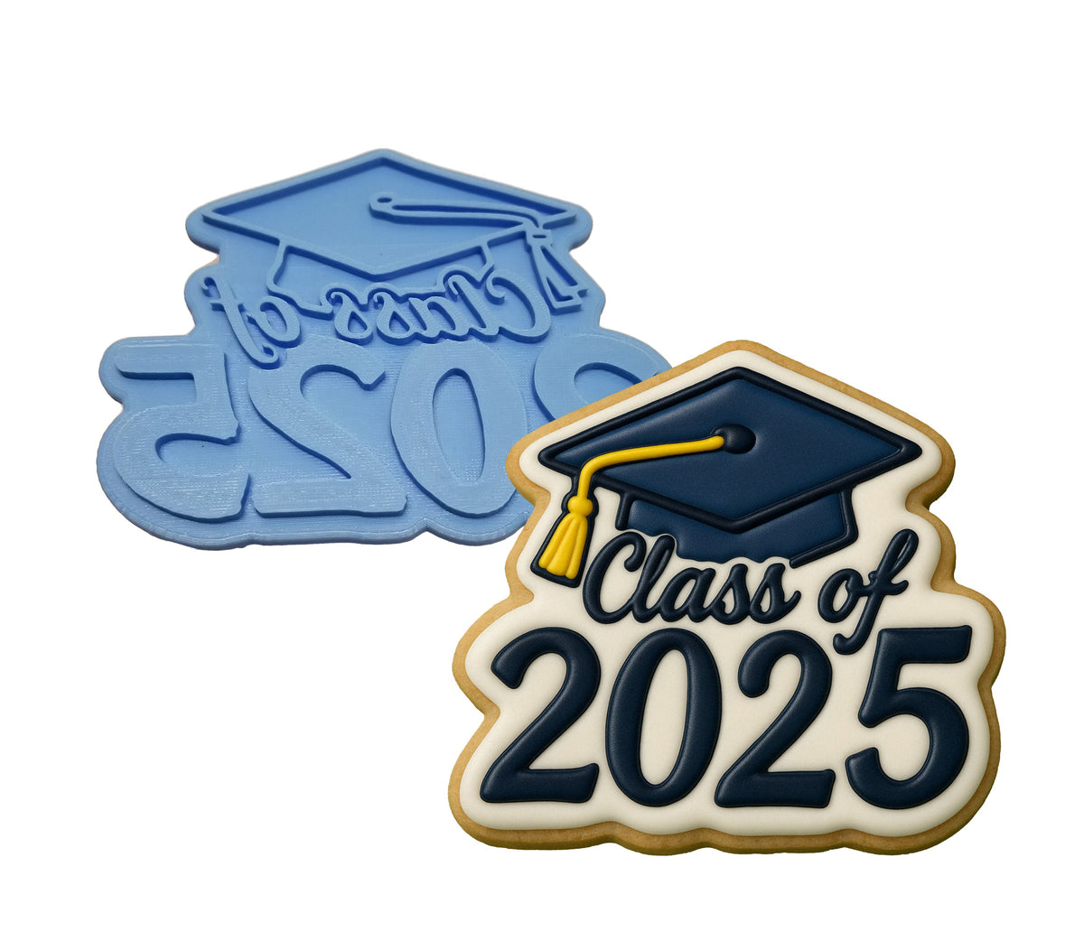 Class of 2025 Bubble Cookie Cutter | Stamp | Stencil - SHARP EDGES - FAST Shipping - Choose Your Own Size! #1