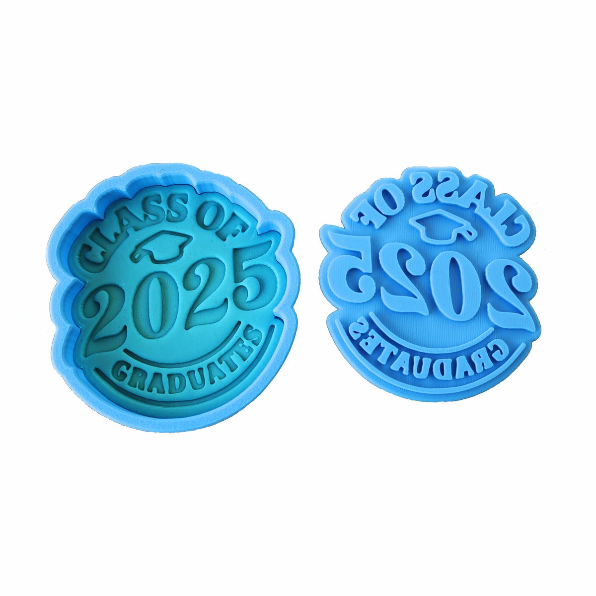 Class of 2025 Cookie Cutter | Stamp | Stencil - SHARP EDGES - FAST Shipping - Choose Your Own Size! #1A Cookie Cutter Lady 