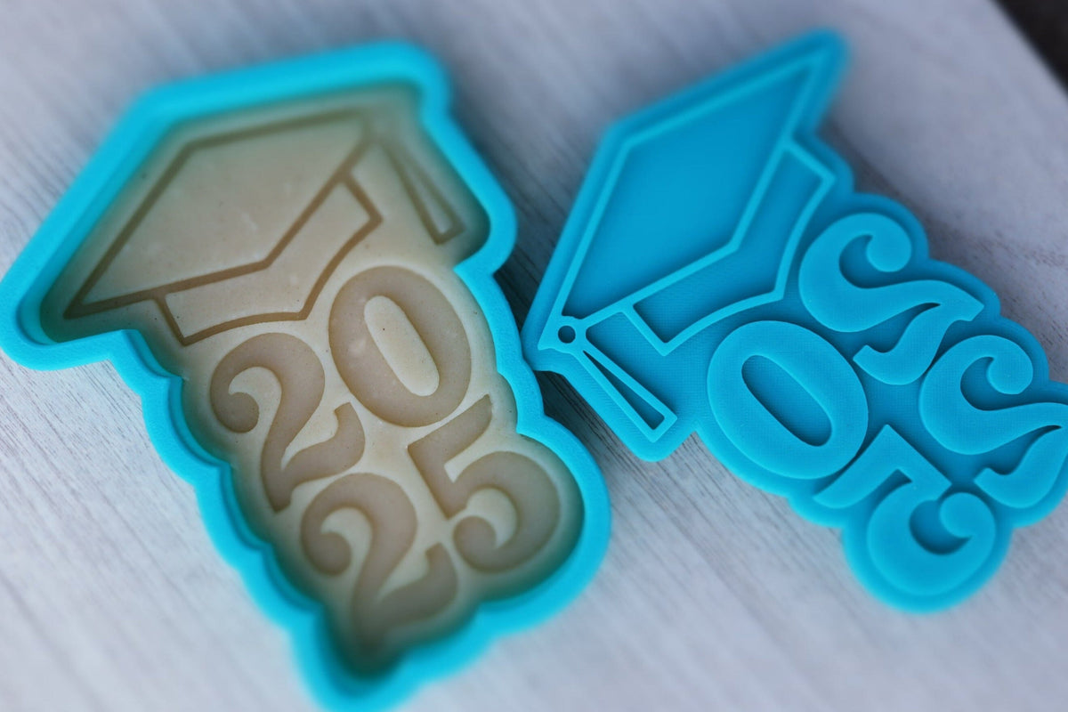 Class of 2025 Cookie Cutter | Stamp | Stencil - SHARP EDGES - FAST Shipping - Choose Your Own Size! #2B Cookie Cutter Lady 