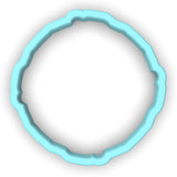 a circular object with a white background