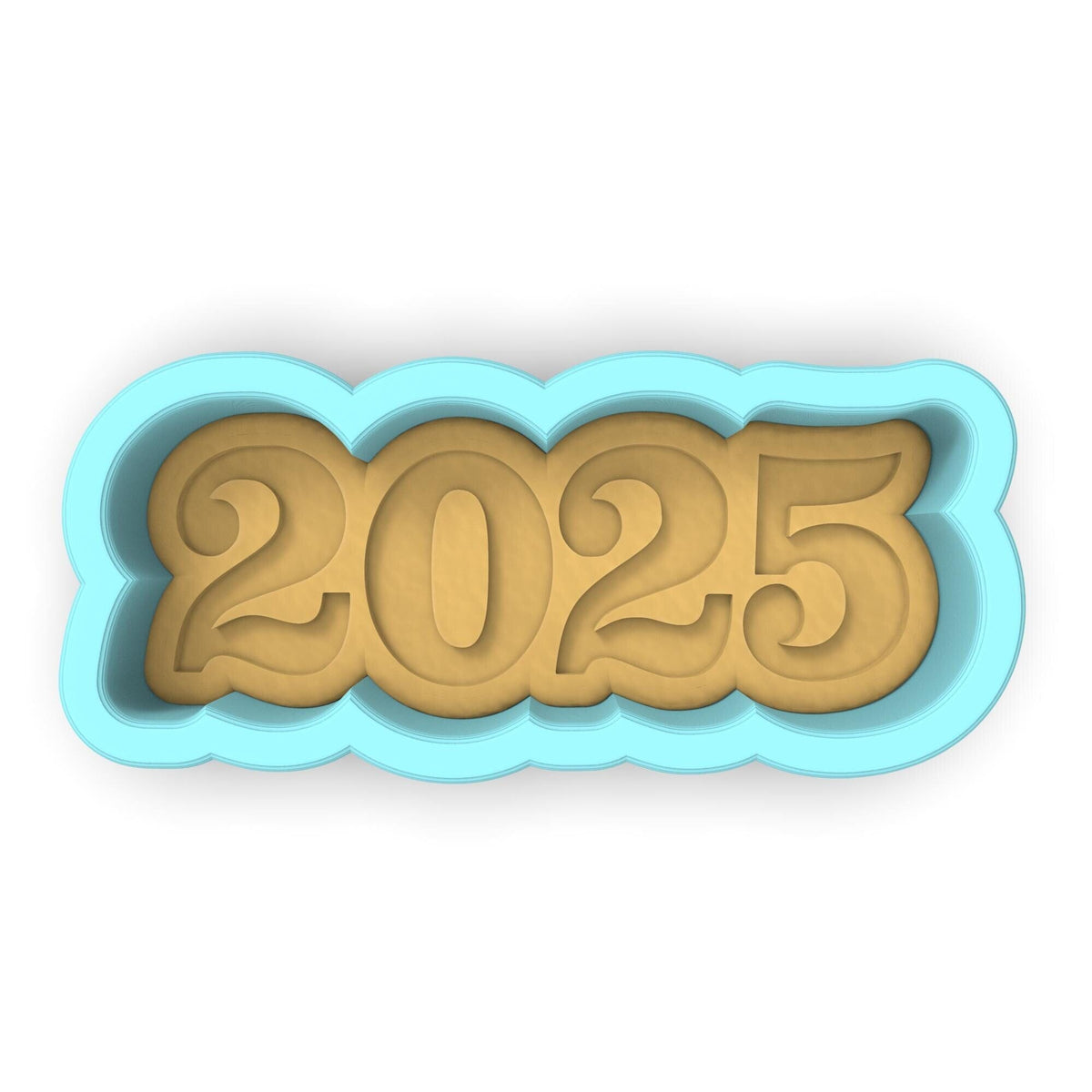 a cookie cutter with the number 2055 in it