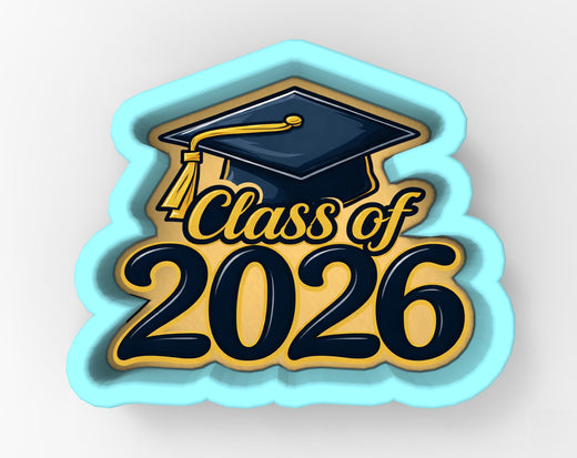 A graduation cap with the text "Class of 2026" displayed on it.