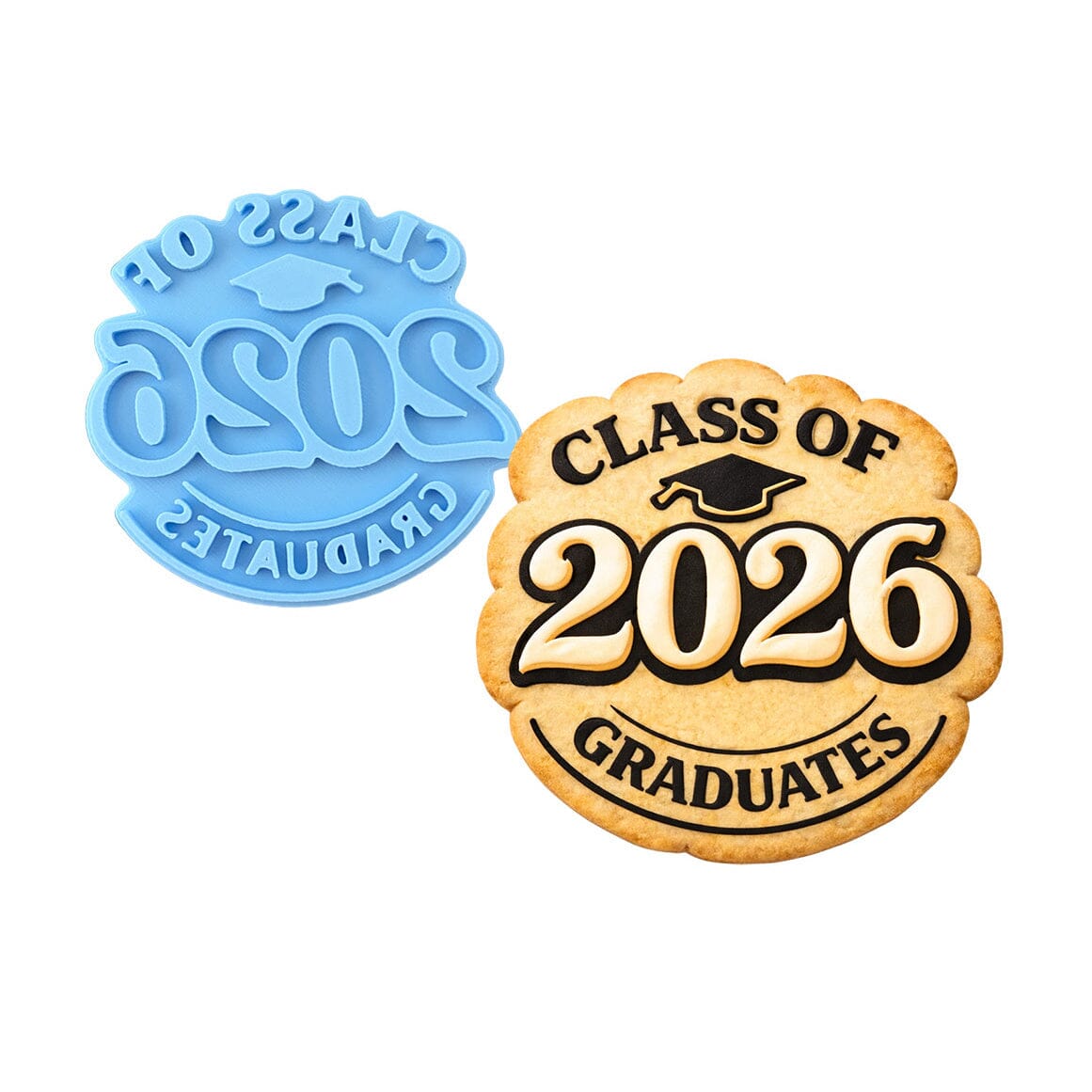 Class of 2026 Graduates 1 Cookie Cutter | Stamp | Stencil - SHARP EDGES - FAST Shipping - Choose Your Own Size! #1 Cookie Cutter Lady LITTLE - 3 Inches (7.62cm) Stamp ONLY 
