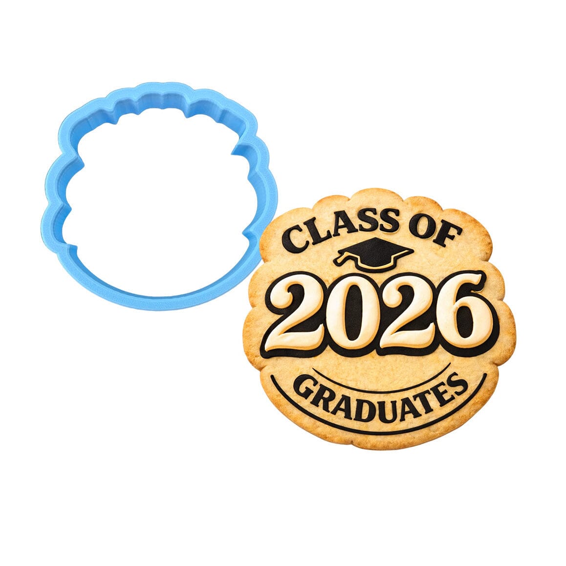 Class of 2026 Graduates 1 Cookie Cutter | Stamp | Stencil - SHARP EDGES - FAST Shipping - Choose Your Own Size! #1 Cookie Cutter Lady LITTLE - 3 Inches (7.62cm) Cookie Cutter ONLY (Outline) 