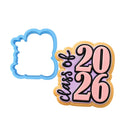 Class of 2026 Vert 2B Cookie Cutter | Stamp | Stencil - SHARP EDGES - FAST Shipping - Choose Your Own Size! #1 Cookie Cutter Lady LITTLE - 3 Inches (7.62cm) Cookie Cutter ONLY (Outline) 
