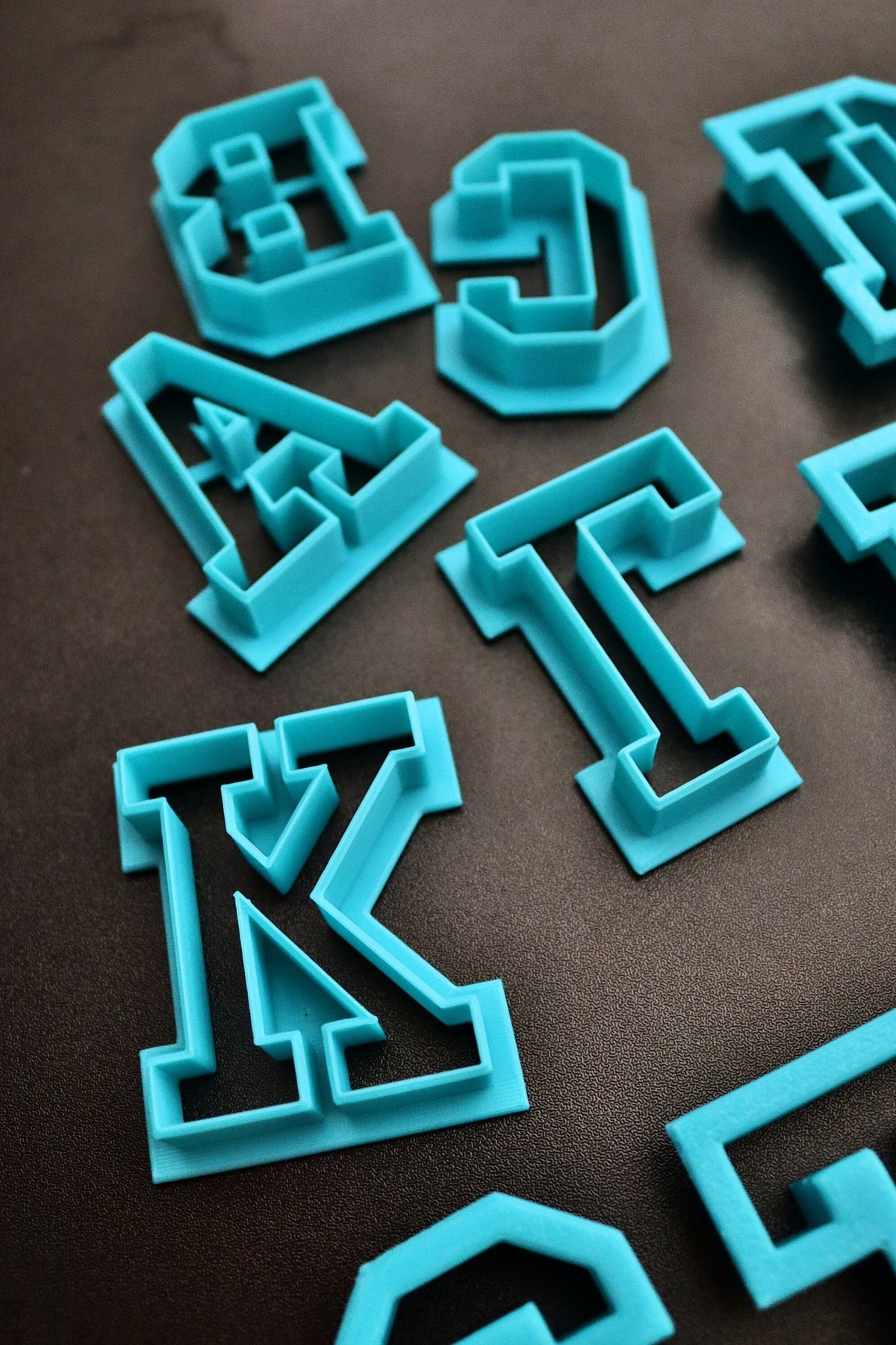 College Alphabet Cookie Cutter Set Letters/ Numbers/ Shapes Cookie Cutter Lady