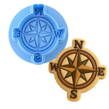 Compass Directions 1 Cookie Cutter | Stamp | Stencil - SHARP EDGES - FAST Shipping - Choose Your Own Size! #1 Cookie Cutter Lady LITTLE - 3 Inches (7.62cm) **BUNDLE** Cutter + Debosser 