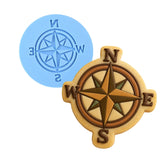 Compass Directions 1 Cookie Cutter | Stamp | Stencil - SHARP EDGES - FAST Shipping - Choose Your Own Size! #1 Cookie Cutter Lady LITTLE - 3 Inches (7.62cm) Debosser ONLY 