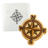 Compass Directions 1 Cookie Cutter | Stamp | Stencil - SHARP EDGES - FAST Shipping - Choose Your Own Size! #1 Cookie Cutter Lady LITTLE - 3 Inches (7.62cm) Stencil ONLY 