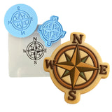 Compass Directions 1 Cookie Cutter | Stamp | Stencil - SHARP EDGES - FAST Shipping - Choose Your Own Size! #1 Cookie Cutter Lady LITTLE - 3 Inches (7.62cm) **FULL SET BUNDLE** Cutter + Stamp + Stencil + Debosser **BEST DEAL** 