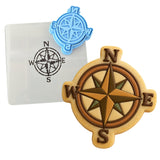 Compass Directions 1 Cookie Cutter | Stamp | Stencil - SHARP EDGES - FAST Shipping - Choose Your Own Size! #1 Cookie Cutter Lady LITTLE - 3 Inches (7.62cm) **BUNDLE** Cutter + Stamp + Stencil 