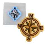 Compass Directions 1 Cookie Cutter | Stamp | Stencil - SHARP EDGES - FAST Shipping - Choose Your Own Size! #1 Cookie Cutter Lady LITTLE - 3 Inches (7.62cm) **BUNDLE** Cutter + Stencil 
