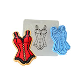 Corset Cookie Cutter | Stamp | Stencil #1 Bachelorette & Bachelor Cookie Cutter Lady 