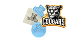 Cougar Words Black and White 1 Cookie Cutter | Stamp | Stencil - SHARP EDGES - FAST Shipping - Choose Your Own Size! #1 Cookie Cutter Lady LITTLE - 3 Inches (7.62cm) **FULL SET BUNDLE** Cutter + Stamp + Stencil + Debosser **BEST DEAL** 
