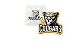 Cougar Words Black and White 1 Cookie Cutter | Stamp | Stencil - SHARP EDGES - FAST Shipping - Choose Your Own Size! #1 Cookie Cutter Lady LITTLE - 3 Inches (7.62cm) Stencil ONLY 