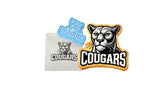 Cougar Words Black and White 1 Cookie Cutter | Stamp | Stencil - SHARP EDGES - FAST Shipping - Choose Your Own Size! #1 Cookie Cutter Lady LITTLE - 3 Inches (7.62cm) **BUNDLE** Cutter + Stamp + Stencil 