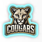 a cougars logo on a white background