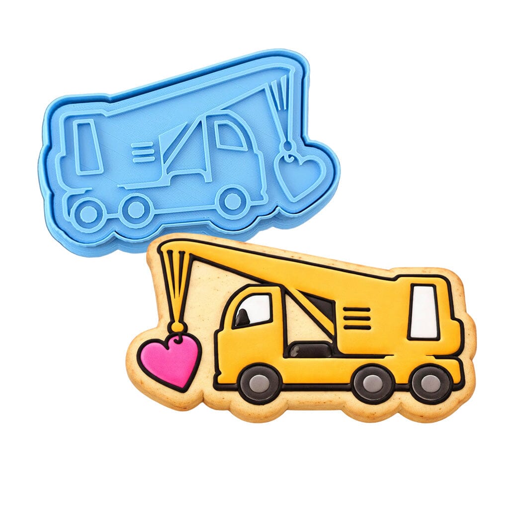 Crane Love Cookie Cutter | Stamp | Stencil #1 Comic Book / Vehicles Cookie Cutter Lady MINI - 2 Inches (5cm) **BUNDLE** Cutter + Stamp 