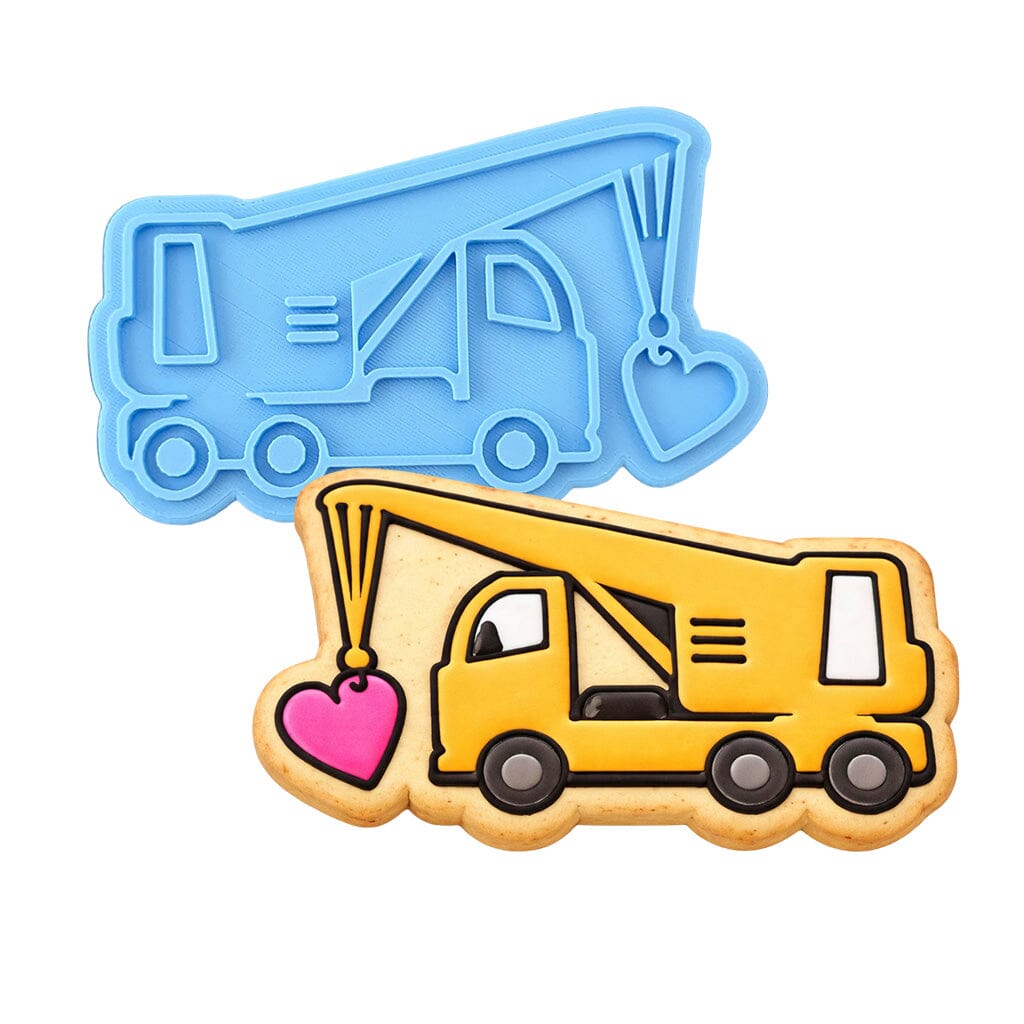 Crane Love Cookie Cutter | Stamp | Stencil #1 Comic Book / Vehicles Cookie Cutter Lady MINI - 2 Inches (5cm) Stamp ONLY 