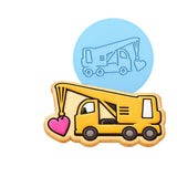 Crane Love Cookie Cutter | Stamp | Stencil #1 Comic Book / Vehicles Cookie Cutter Lady MINI - 2 Inches (5cm) Debosser ONLY 
