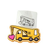 Crane Love Cookie Cutter | Stamp | Stencil #1 Comic Book / Vehicles Cookie Cutter Lady MINI - 2 Inches (5cm) Stencil ONLY 