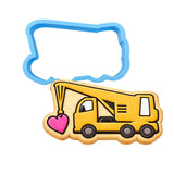 Crane Love Cookie Cutter | Stamp | Stencil #1 Comic Book / Vehicles Cookie Cutter Lady MINI - 2 Inches (5cm) Cookie Cutter ONLY (Outline) 