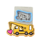 Crane Love Cookie Cutter | Stamp | Stencil #1 Comic Book / Vehicles Cookie Cutter Lady MINI - 2 Inches (5cm) **BUNDLE** Cutter + Stencil 