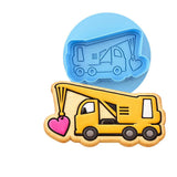 Crane Love Cookie Cutter | Stamp | Stencil #1 Comic Book / Vehicles Cookie Cutter Lady MINI - 2 Inches (5cm) **BUNDLE** Cutter + Debosser 