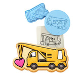 Crane Love Cookie Cutter | Stamp | Stencil #1 Comic Book / Vehicles Cookie Cutter Lady MINI - 2 Inches (5cm) **FULL SET BUNDLE** Cutter + Stamp + Stencil + Debosser **BEST DEAL** 
