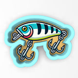 a fish with a fish hook on it's side