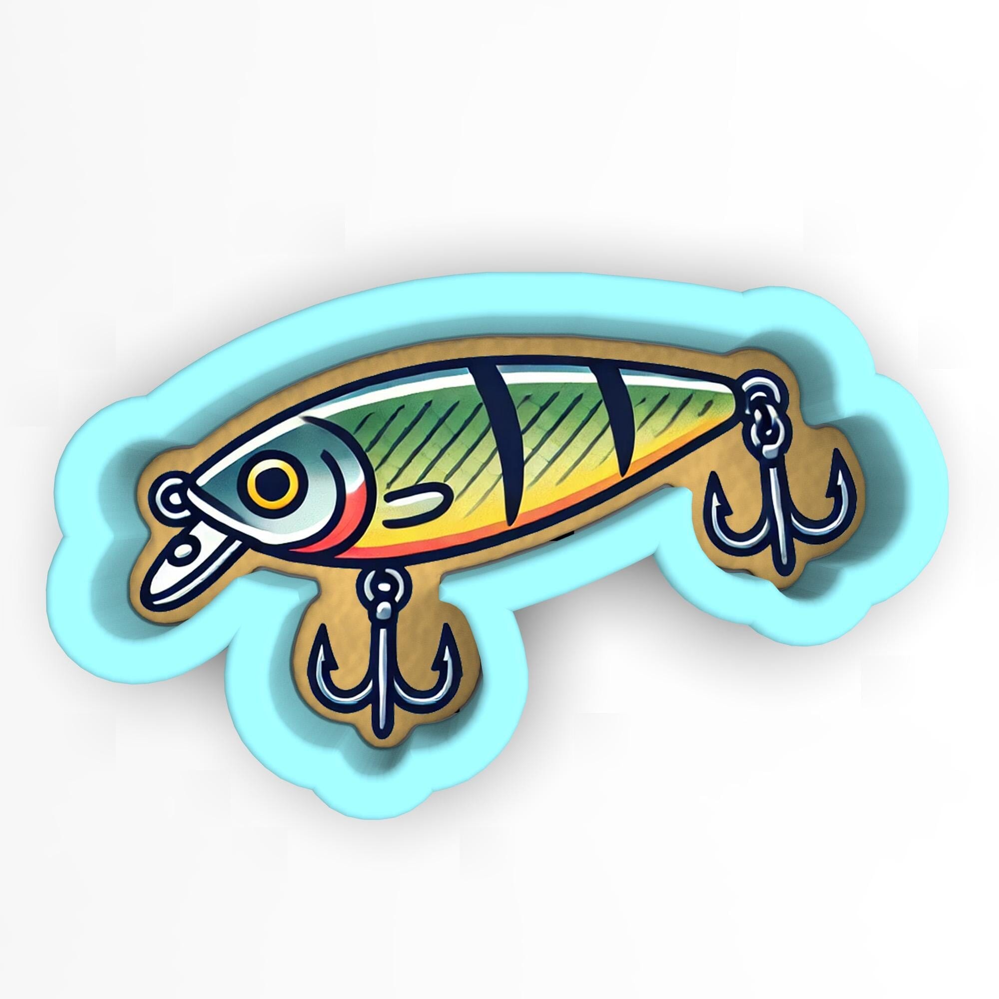 cutter fishing lure Crankbait Fishing Lure 2 Cookie Cutter | Stamp | Stencil - SHARP EDGES -  FAST Shipping