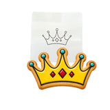 Crown Cookie Cutter | Stamp | Stencil #1 Girly / Dolls / Princess Cookie Cutter Lady MINI - 2 Inches (5cm) Stencil ONLY 