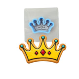 Crown Cookie Cutter | Stamp | Stencil #1 Girly / Dolls / Princess Cookie Cutter Lady MINI - 2 Inches (5cm) **BUNDLE** Cutter + Stencil 