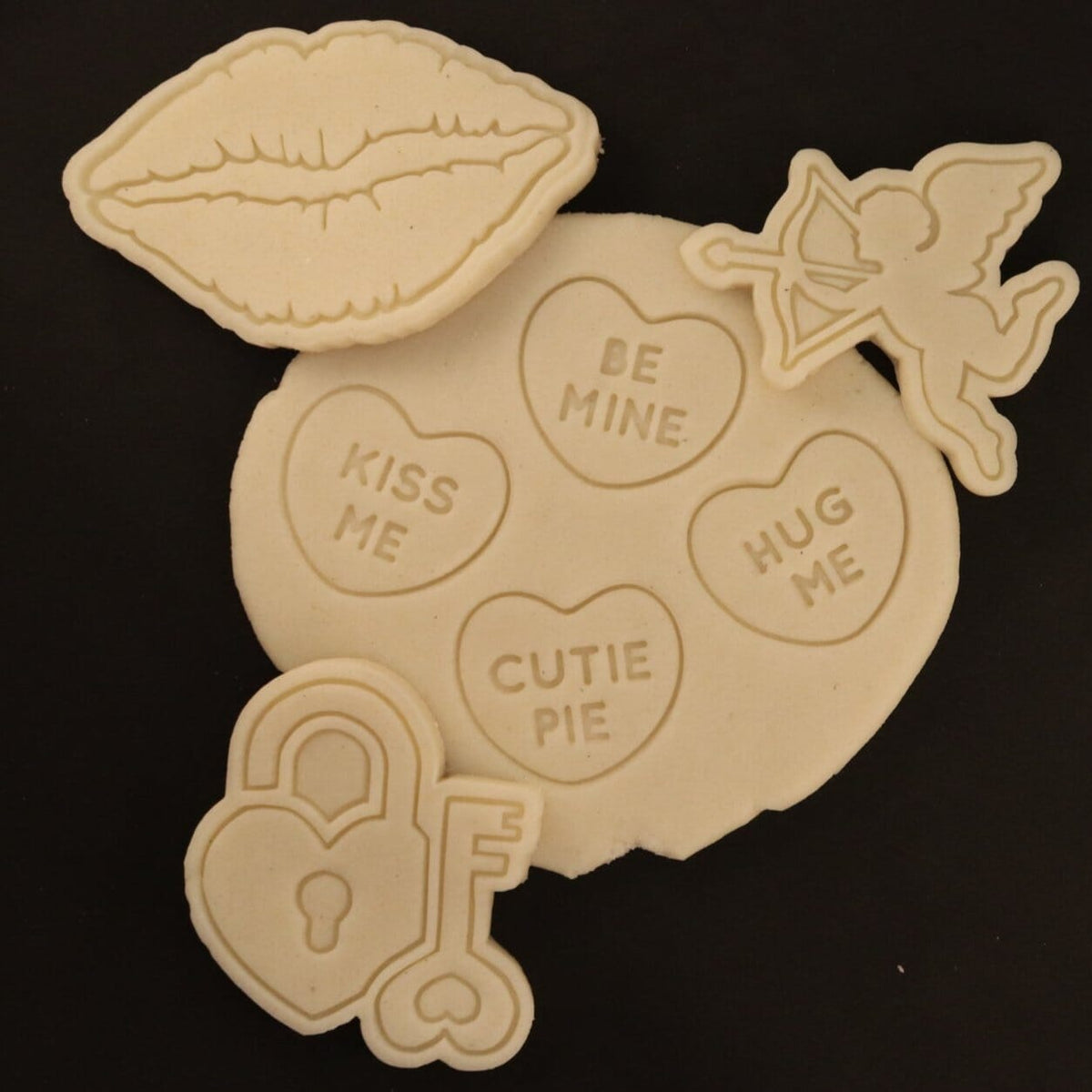 Cupid Cookie Cutter Stamp & Outline #1 Wedding / Baby / V Day Cookie Cutter Lady 