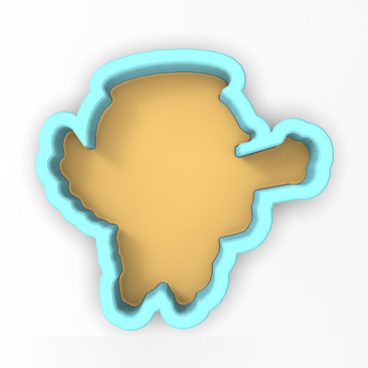 Cupid with a Gun Cookie Cutter | Stamp | Stencil - SHARP EDGES - FAST Shipping - Choose Your Own Size! #1