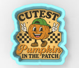 Cutest Pumpkin In The Patch Cookie Cutter | Stamp | Stencil - SHARP EDGES - FAST Shipping - Choose Your Own Size! #1